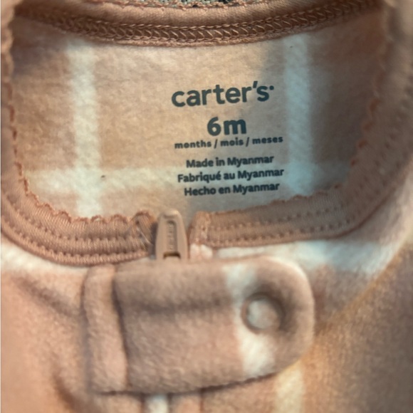 NWT Carter’s 6mo fleece footed pajamas - Picture 2 of 4